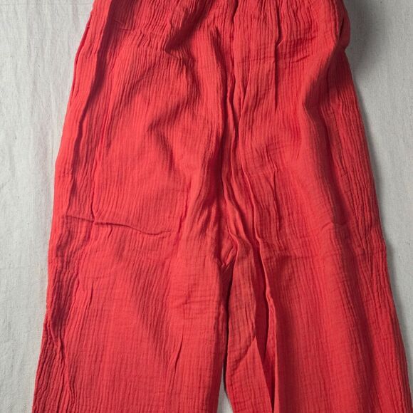 Saturday Sunday Anthropologie Isabel‎ Tie Front Jumpsuit Red Sleeveless Women XS - Picture 12 of 16